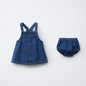 Zara Denim Dress and Bloomers
